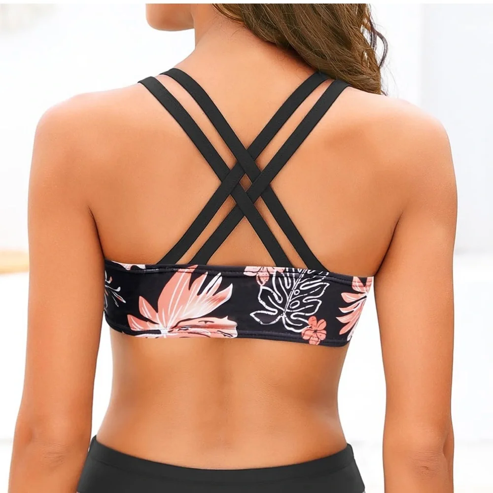 Womens Two Piece Swimsuits Bathing Suits‎ Boy Shorts Plus Size XXL